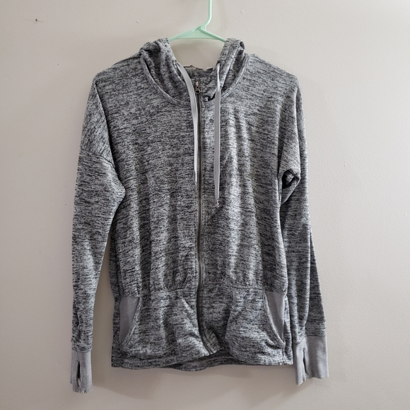 Athleta • Batwing and Robin Heathered Zip Up Hoodie Jacket - Picture 4 of 7